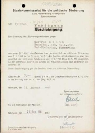 Kloth, Gertrud