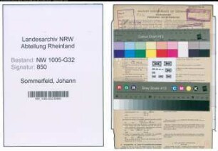 Entnazifizierung Johann Sommerfeld , geb. 24.09.1892 (Stadtinspektor)