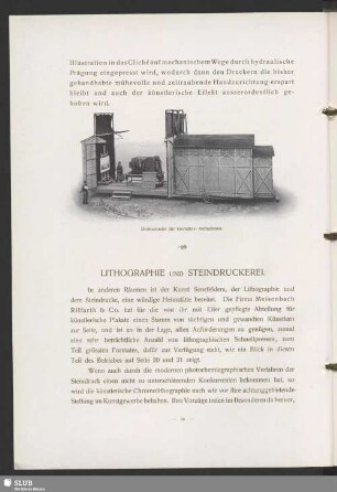 Lithographie und Steindruckerei