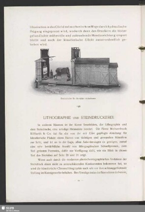 Lithographie und Steindruckerei