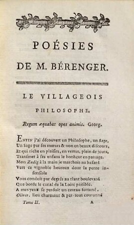 Poésies De M. Bérenger. 2