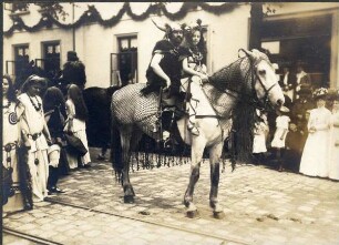 1900 Jahrfeier der Hermannsschlacht / Festzug. Detmold. Ansichtskarte. Papierabzug
