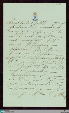 Brief von Luise von Baden an Unbekannt vom 18.01.1888 - K 3276