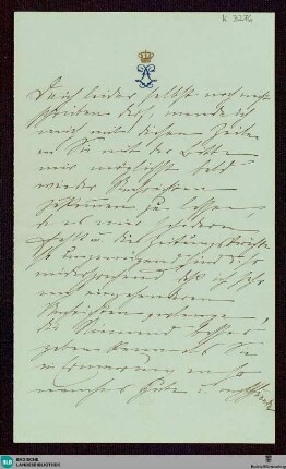 Brief von Luise von Baden an Unbekannt vom 18.01.1888 - K 3276