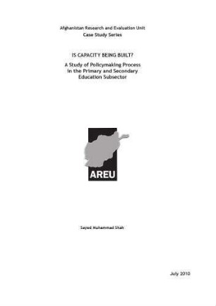 Is capacity being built? : a study of policymaking process in the primary and secondary education subsector