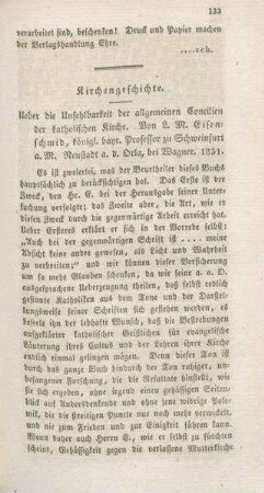 133-138 Kirchengeschichte