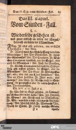 Das III. Capitel. Vom Sünden-Fall.