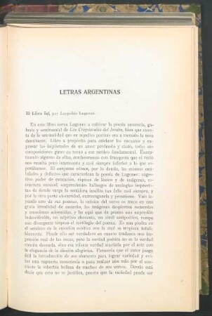 Letras argentinas