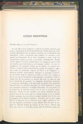Letras argentinas