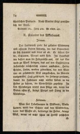 74-80, II. Kalender des Akkerbaues