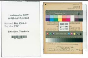 Entnazifizierung Theolinda Lehmann , geb. 10.06.1906 ()