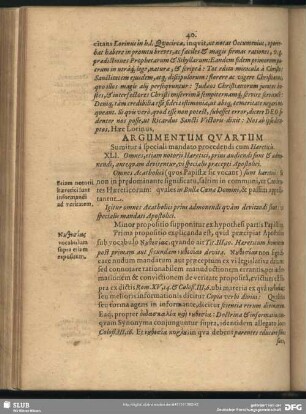 Argumentum Quartum