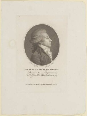 Bildnis des Bertrand Barére de Vieuzac