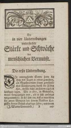 Die erste Unterredung