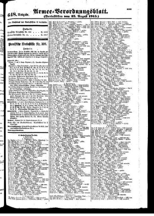 648. Ausgabe. Samstag, 21. August 1915
