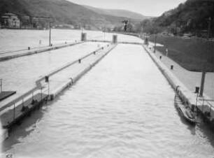 Hochwasser Schleuse Heidelberg