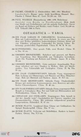 Ostasiatica – Varia (Nr. 259-273)