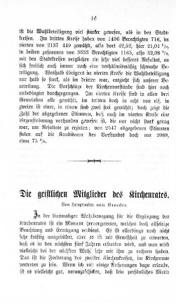 Die geistlichen Mitglieder des Kirchenrates