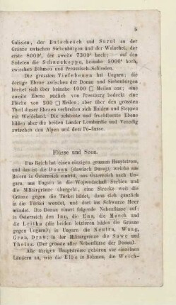 Flüsse und Seen