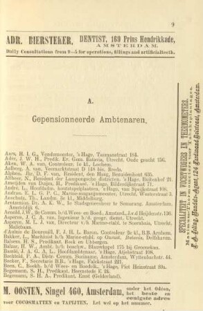 A. Gepensionneerde ambtenaren