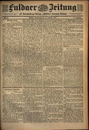 Ausgabe vom Donnerstag, den 15. Dezember 1898.