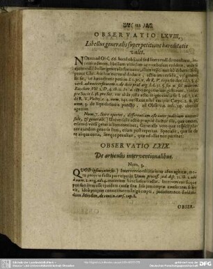 Observatio LXVIII. Libellus generalis super petitione haereditatis valet