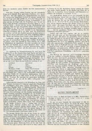 342-343 [Rezension] Parrot, André, Le musée du Louvre et la Bible