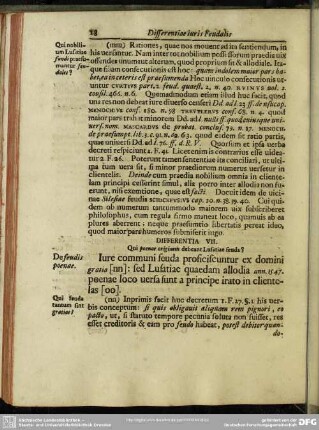 Differentia VII. Quae poenae originum debeant Lusatiae feuda?