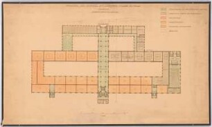 Bebauung von Lehmanns Felsen, Halle/Saale: Museum, Grundriss EG 1:200 (von Inv.Nr. 3719)