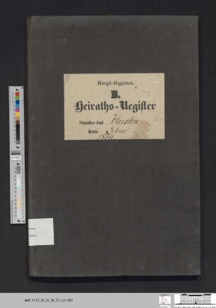 Heiratsregister Kliestow 1876