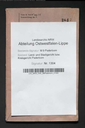 Erblasser: Nolte, Witwe; Ehepartner: Nolte, Franz Wilhelm: