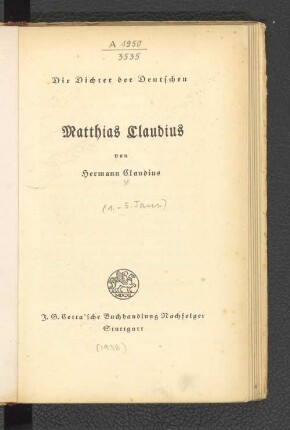 Matthias Claudius