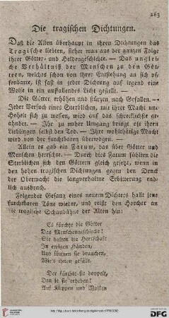Die tragischen Dichtungen