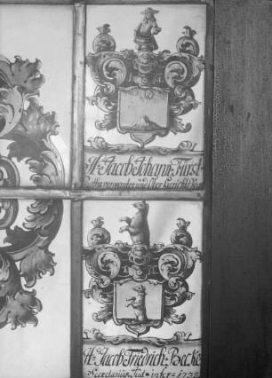 Wappenscheibe des H. Jacob Johann Fürst