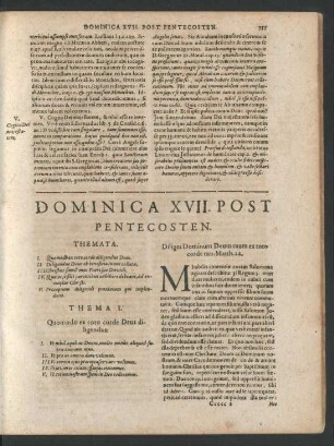 Dominica XVII. Post Pentecosten.