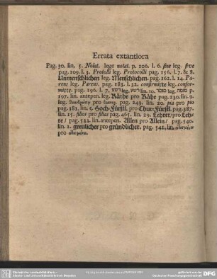 Errata extantiora