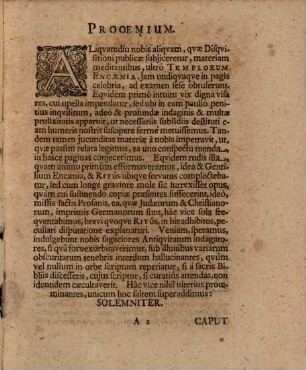 De Encaeniis Templorum, von Kirchmessen Judaicis & Christianis, imprimis Germanis, disputabunt publice M. Immanuel Weber Lips. & Joh. Christianus Thönnecker Iessensis Saxo. Ad d. [...] Octobr. A.O.R. M.DC.LXXXIII.