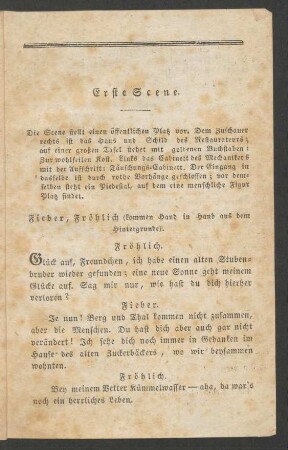 Der mechanische Trompeter. Erste Scene. - Ein und zwanzigste Scene.