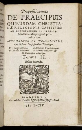 2: Propositionum De Praecipuis Quibusdam Christianae Religionis Capitibus. 2