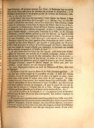 Lettre A Monsieur ***, Avocat Au Parlement De Paris Ou Défense de la Consultation de Plusieurs Canonistes & Avocats de Paris, sur la compétence des Juges séculiers, par raport au refus des Sacremens, du 2. Janv. 1753.