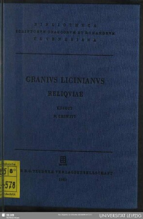 Grani Liciniani Reliquiae