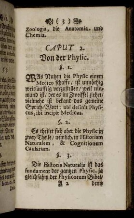 Caput 2. Von der Physic.