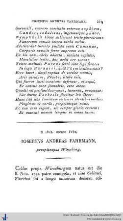 Iosephus Andreas Fahrmann.