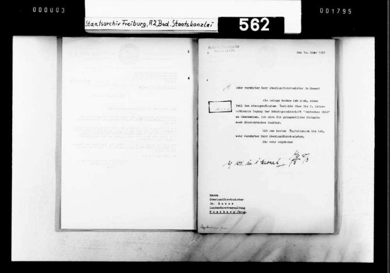 Schutzgemeinschaft Deutsches Wild e.V. (Organisation zur Erhaltung der freilebenden Tierwelt), Abhaltung der 2. Internationalen Tagung der Schutzgemeinschaft, München 1951
