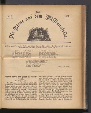 N° 6. Juni. 1891