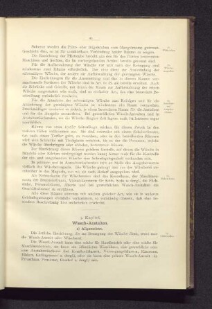 7. Kapitel. Wasch-Anstalten.