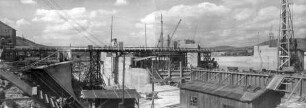 Baustelle der Staustufe Erlabrunn/Main