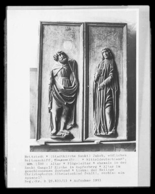 Altar im geschlossenen Zustand