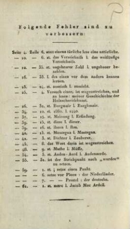 Folgende Fehler sind zu verbessern