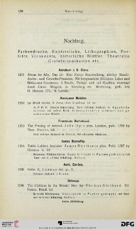 Nachtrag (Nr.1291-1391)